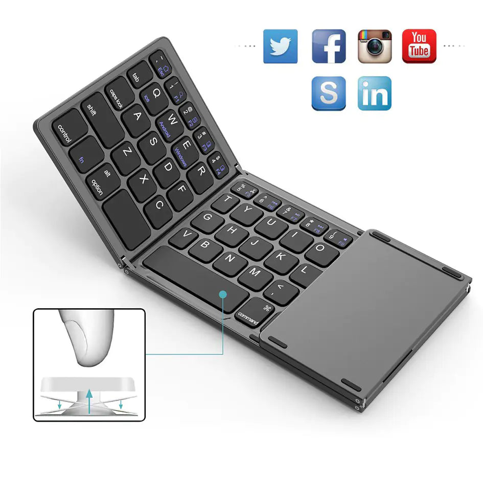 New Mini Wireless Bluetooth Folding Keyboard BO33